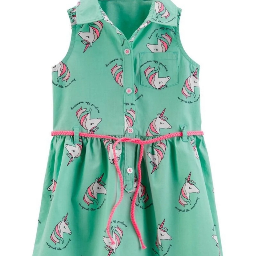 Girl's Bundle Unicorn Dress Old Navy Tee 6X Small
